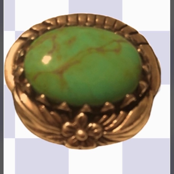 Carol Felley turquoise green ring gorgeous! - Picture 5 of 5